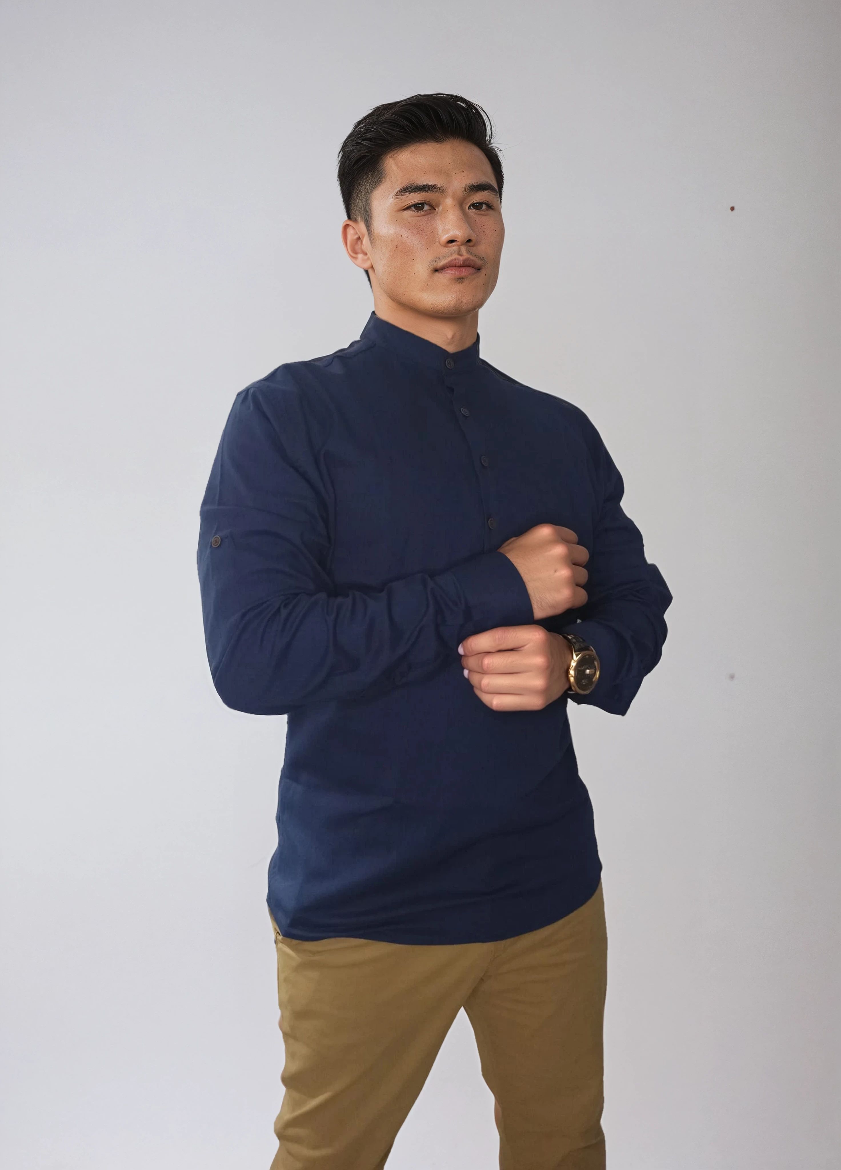 Gabardin Hakim Yaka Gömlek